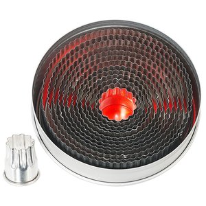 Contacto Wycinarki nierdzewne do ciasta 14 sztuk, koło faliste o średnicy 20-105 mm