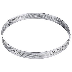 Contacto Obręcz nierdzewna perforowana cukiernicza o średnicy 180 mm Contacto Obręcz nierdzewna perforowana cukiernicza o średnicy 180 mm