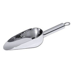 Contacto Szufelka ze stali nierdzewnej 100 ml, 210 mm, srebrna z uszkiem do zawieszenia Contacto Szufelka ze stali nierdzewnej 100 ml, 210 mm, srebrna z uszkiem do zawieszenia