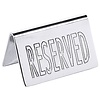 Contacto Reserved Table Sign with words in English RESERVED
