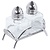 Contacto Mini Salt & Pepper Pots as a cruet set salt & pepper