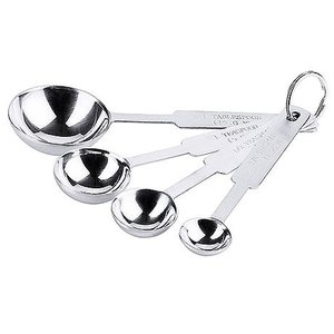 Contacto Stainless Steel Measuring Spoon Set, 1,25; 2,5; 5 and 15 ml