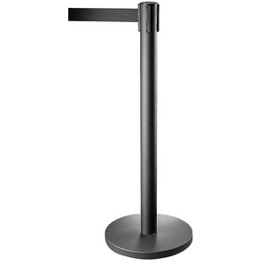 Contacto Barrier Post (h)940 mm, Black with Black Tape 2000 mm, 8 kg