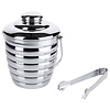 Contacto Pojemnik ze stali nierdzewnej na lód 1 L, Ø130 mm, (h)180 mm z pokrywką i szczypcami Contacto Pojemnik ze stali nierdzewnej na lód 1 L, Ø130 mm, (h)180 mm z pokrywką i szczypcami