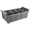Contacto Gray Dishwasher Basket for Cutlery 8 compartments / 430 x 210 x 150 mm