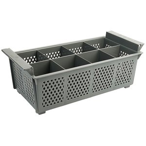Contacto Kosz do zmywarki na sztućce 8 przegród / 430 x 210 x 150 mm, szary Contacto Kosz do zmywarki na sztućce 8 przegród / 430 x 210 x 150 mm, szary