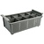 Contacto Gray Dishwasher Basket for Cutlery 8 compartments / 430 x 210 x 150 mm