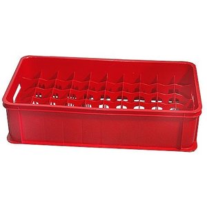 Contacto Glass Carrier , red, 19 cm high, for 0.2 L glasses Contacto Glass Carrier , red, 19 cm high, for 0.2 L glasses