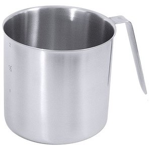 Contacto Dzbanek do mąki lub cukru ze stali nierdzewnej, 2 L z dwustronną podziałką Contacto Dzbanek do mąki lub cukru ze stali nierdzewnej, 2 L z dwustronną podziałką