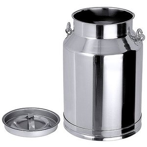 Contacto Bańka ze stali nierdzewnej z pokrywką, 10 l, o średnicy 225 mm Contacto Bańka ze stali nierdzewnej z pokrywką, 10 l, o średnicy 225 mm