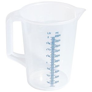 Contacto Polypropylene Measuring Jug, 2 L, can be Sterilised