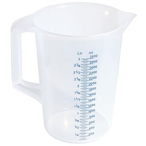 Contacto Polypropylene Measuring Jug, 3 L, can be Sterilised