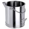 Contacto Stainless Steel Food Container, 10 L with Measuring Cup, Handle and Spout