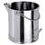 Contacto Stainless Steel Food Container, 10 L with Measuring Cup, Handle and Spout