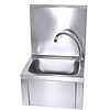 Contacto Knee Operated Wash Basin, 330x400x(h)230 mm with Back Panel