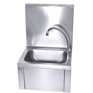Contacto Knee Operated Wash Basin, 330x400x(h)230 mm with Back Panel Contacto Knee Operated Wash Basin, 330x400x(h)230 mm with Back Panel