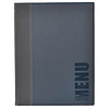 Contacto Menu Holder blue, A4, includes one plastic insert