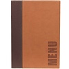 Contacto Menu Holder brown, A4, includes one plastic insert