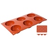 Contacto Non-Stick Hemispherical Moulds with 6 moulds