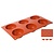 Contacto Non-Stick Hemispherical Moulds with 6 moulds