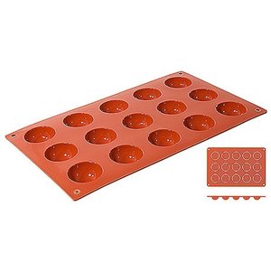 Contacto Non-Stick Hemispherical Moulds with 15 moulds Contacto Non-Stick Hemispherical Moulds with 15 moulds