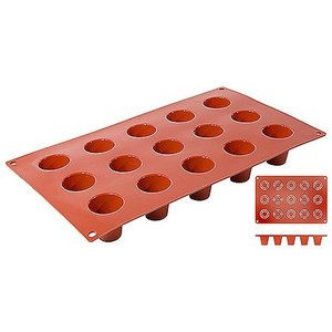 Contacto Non-Stick Dariol Moulds for 15 moulds Contacto Non-Stick Dariol Moulds for 15 moulds