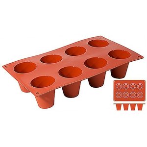 Contacto Non-Stick Dariol Moulds with 8 moulds Contacto Non-Stick Dariol Moulds with 8 moulds