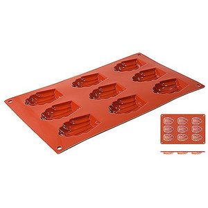 Contacto Non-Stick Madeleine Moulds with 9 moulds Contacto Non-Stick Madeleine Moulds with 9 moulds