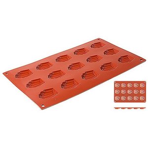 Contacto Non-Stick Madeleine Moulds for 15 moulds Contacto Non-Stick Madeleine Moulds for 15 moulds