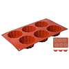 Contacto Non-Stick Briochette Moulds with 6 moulds
