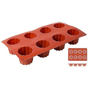 Contacto Non-Stick Bordelaise Moulds with 8 mould Contacto Non-Stick Bordelaise Moulds with 8 mould