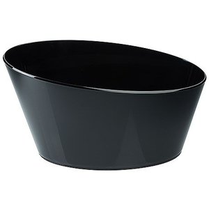 Contacto Wyprzedaż - Pojemnik owalny z akrylu na lód 465x250x(h)260 mm, czarne