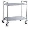 Contacto Wózek kelnerski dwupółkowy ze stali nierdzewnej Contacto Wózek kelnerski dwupółkowy ze stali nierdzewnej