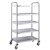Contacto Stainless Steel 5 Tier Service Trolley 1540 x 830 x 510 mm