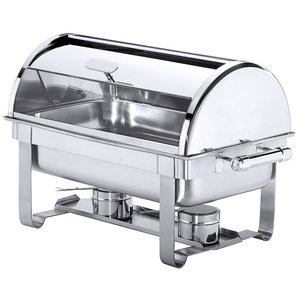 Contacto Pasta Chafing Dish with Glass Roll-Top Cover GN 1/1 Contacto Pasta Chafing Dish with Glass Roll-Top Cover GN 1/1