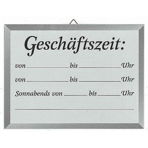 Contacto Tabliczka „Geschäftszeit” Contacto Tabliczka „Geschäftszeit”