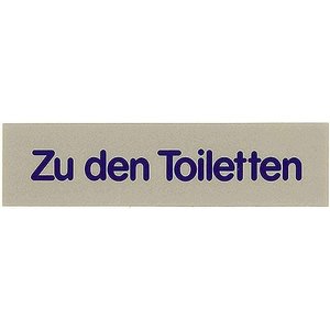 Contacto Tabliczka „Zu den Toiletten” Contacto Tabliczka „Zu den Toiletten”