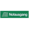 Contacto Tabliczka „Notausgang”, zielona