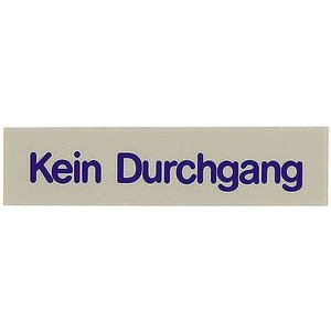 Contacto Tabliczka „Kein Durchgang”, szara Contacto Tabliczka „Kein Durchgang”, szara