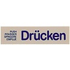 Contacto Tabliczka „Drücken”