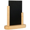 Contacto Tablica do menu z drewnianą podstawą w kolorze naturalnym 150x100 mm