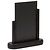 Contacto Tablica do menu z drewnianą podstawą w kolorze czarnym 150x100 mm