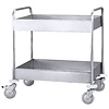 Contacto Stainless Steel 2 Tier Service Trolley 920 x 800 x 550 mm