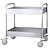 Contacto Stainless Steel 2 Tier Service Trolley 920 x 800 x 550 mm