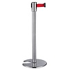 Contacto Barrier Post (h)950 mm, Silver with Red Tape 2000 mm, 10 kg