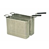 Diamond Set 2 cooker baskets 24,5lit., front handle (2x GN 1/2)