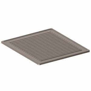 Diamond Ribbed plate stainless steel 1 burner