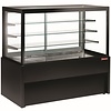 Diamond Panoramic display counter, heated, 4 levels, without storage room - BLACK