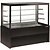 Diamond Panoramic display counter, heated, 4 levels, without storage room - BLACK