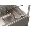 Diamond Panoramic display counter, heated, 4 levels, without storage room - BLACK